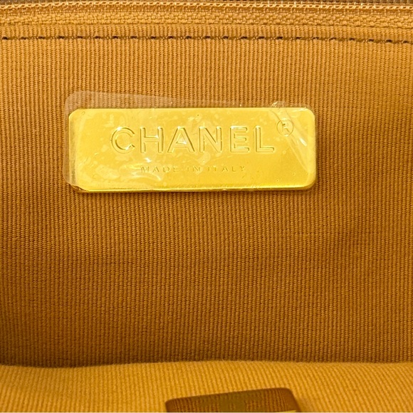 CHANEL Lambskin Quilted Leather Shopping Bag in Light Caramel Brown - Picture 13 of 16